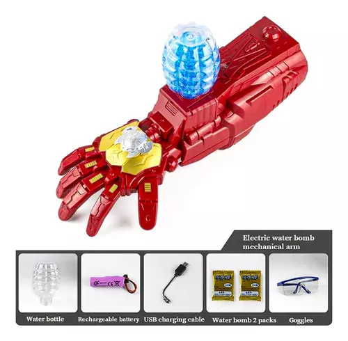 BRAZO DE IRON MAN LANZADOR DE HIDROGEL
